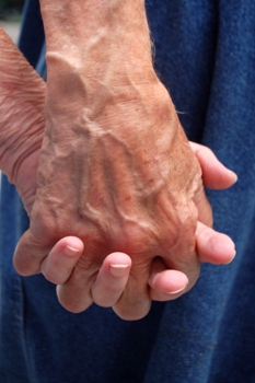 This photo of "elder hands" was taken by photographer Julia Freeman-Woolpert of Concord, NH.